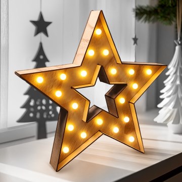 Brilagi - LED Weihnachtsdekoration LED/2xAA Stern