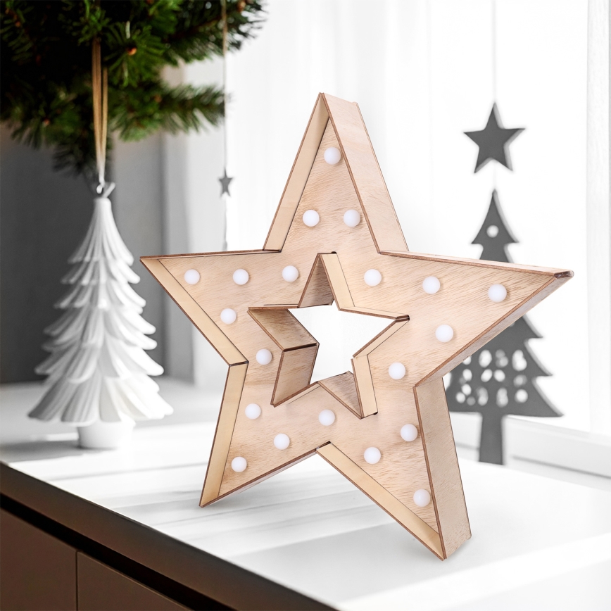 Brilagi - LED Weihnachtsdekoration LED/2xAA Stern