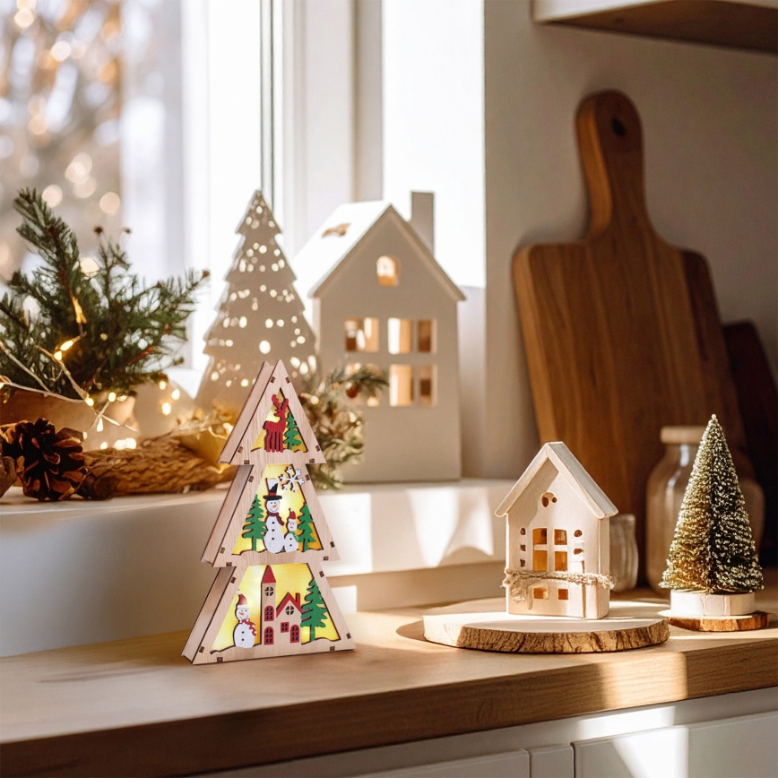 Brilagi - LED Weihnachtsdekoration LED/2xAA Tannenbaum