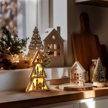 Brilagi - LED Weihnachtsdekoration LED/2xAA Tannenbaum