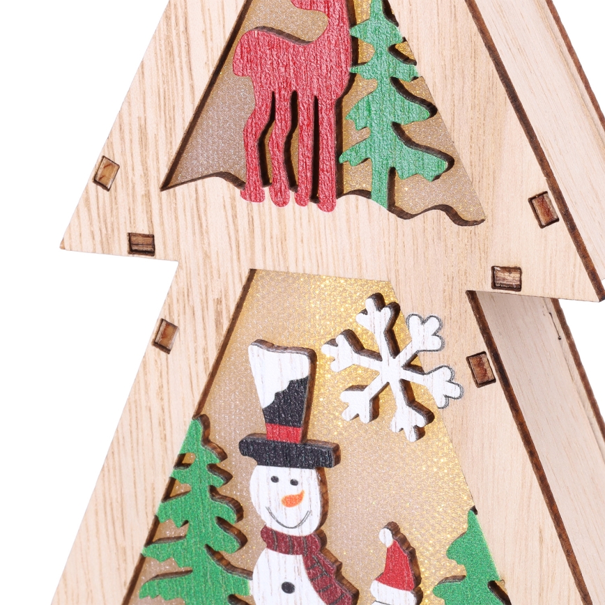 Brilagi - LED Weihnachtsdekoration LED/2xAA Tannenbaum