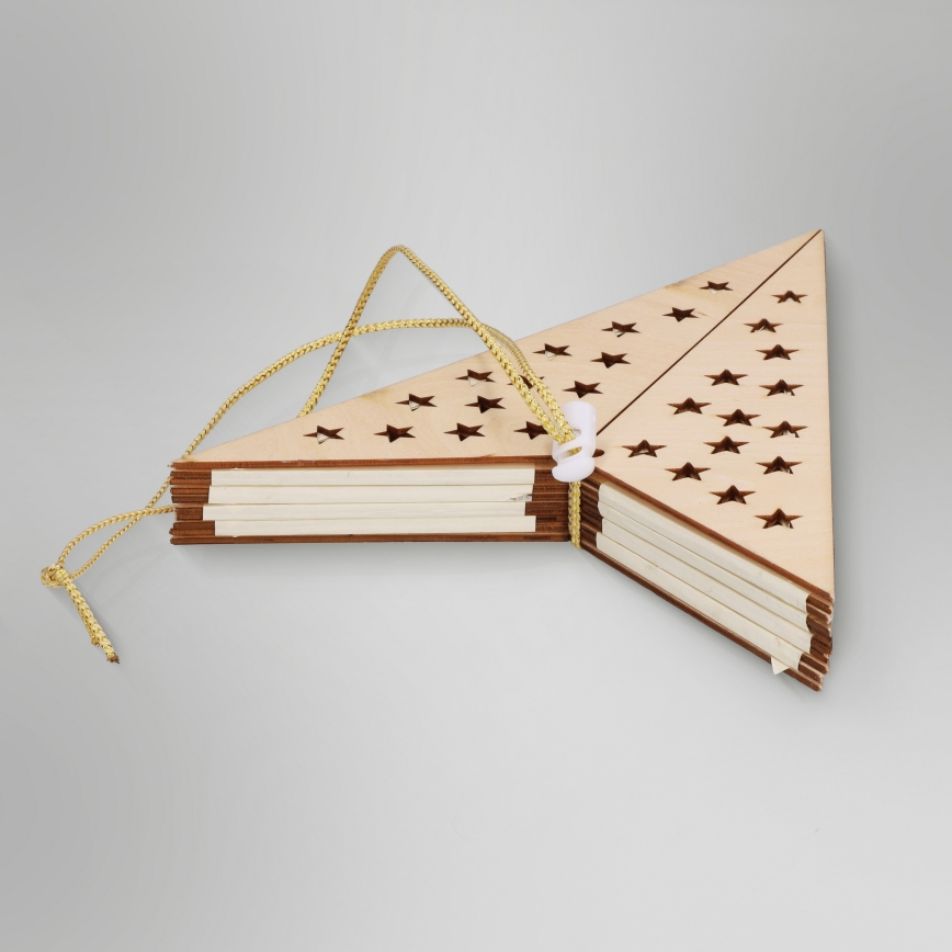 Brilagi - LED-Weihnachtsdekoration LED/3xAA 62x40 cm Stern