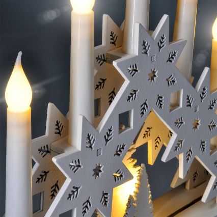 Brilagi - LED-Weihnachtskerzenhalter 5xLED/2xAA