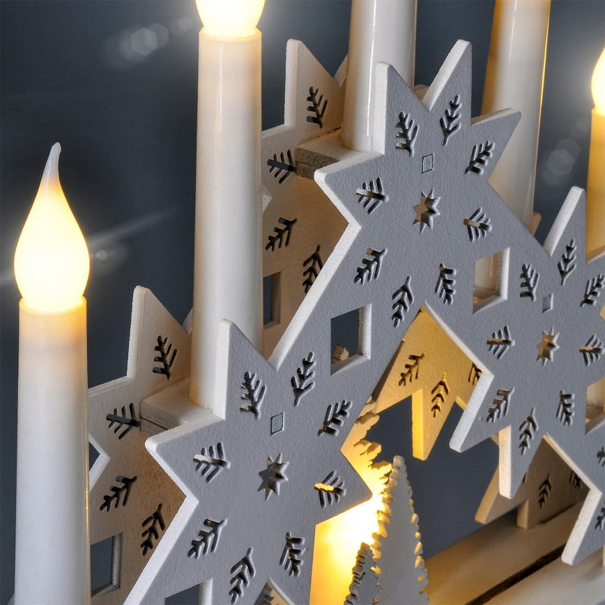 Brilagi - LED-Weihnachtskerzenhalter 5xLED/2xAA