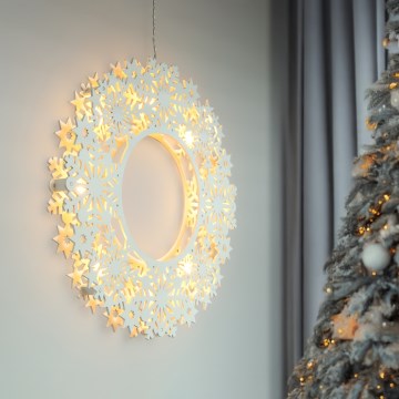 Brilagi - LED-Weihnachtskranz, 30 cm, LED/2xAA