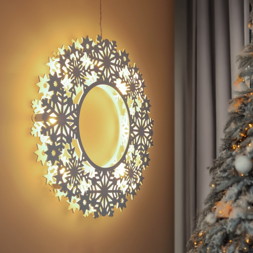 Brilagi - LED-Weihnachtskranz, 30 cm, LED/2xAA