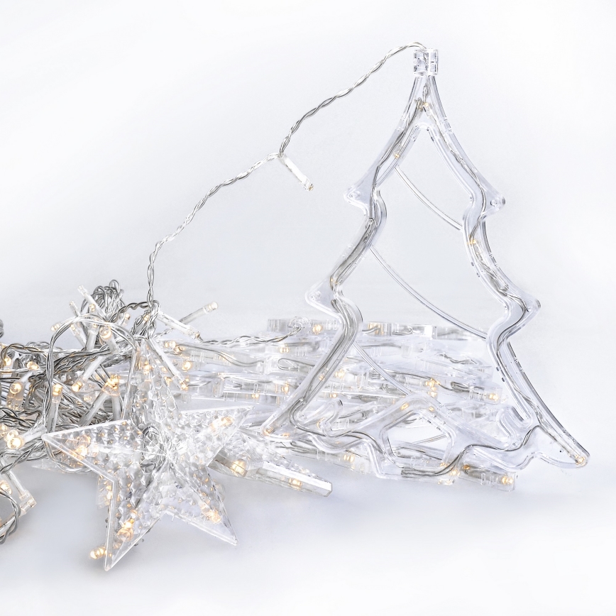 Brilagi - LED-Weihnachtsvorhang für den Außenbereich 138xLED/8 Funktionen 5m IP44 warmweiß