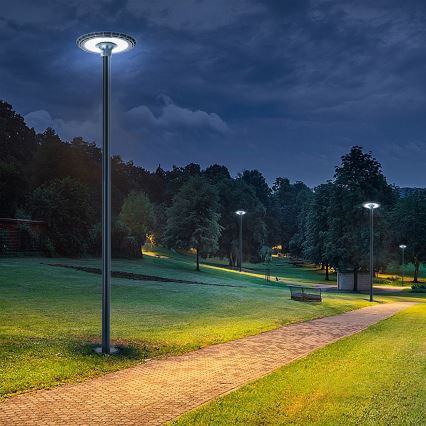Brilagi - Metallstab für Außenbeleuchtungspfosten URBAN 3 m Mast Ø 58 mm Anthrazit