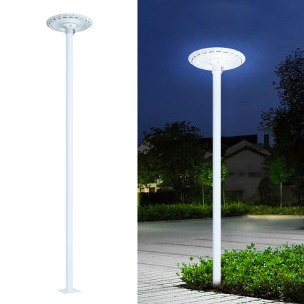 Brilagi - Metallstab für Außenbeleuchtungspfosten URBAN 3 m Mast Ø 58 mm weiß