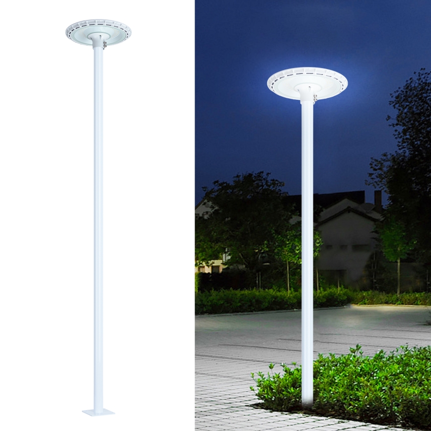 Brilagi - Metallstab für Außenbeleuchtungspfosten URBAN 3 m Mast Ø 58 mm weiß