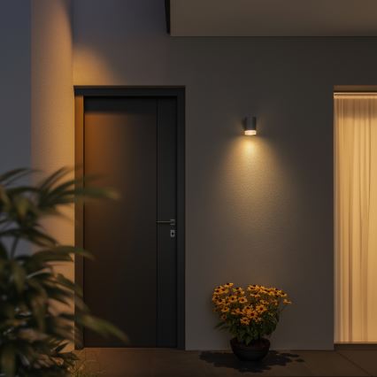 Brilagi - Outdoor-Wandleuchte MATERA 1xGU10/30W/230V grau IP54