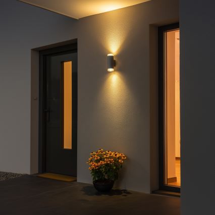 Brilagi - Outdoor-Wandleuchte MATERA 2xGU10/30W/230V grau IP54