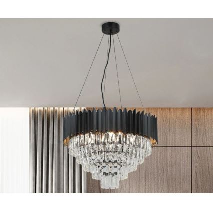 Brilagi - Pendelleuchte an Kabel CARLOS 9xE14/40W/230V Ø 60 cm