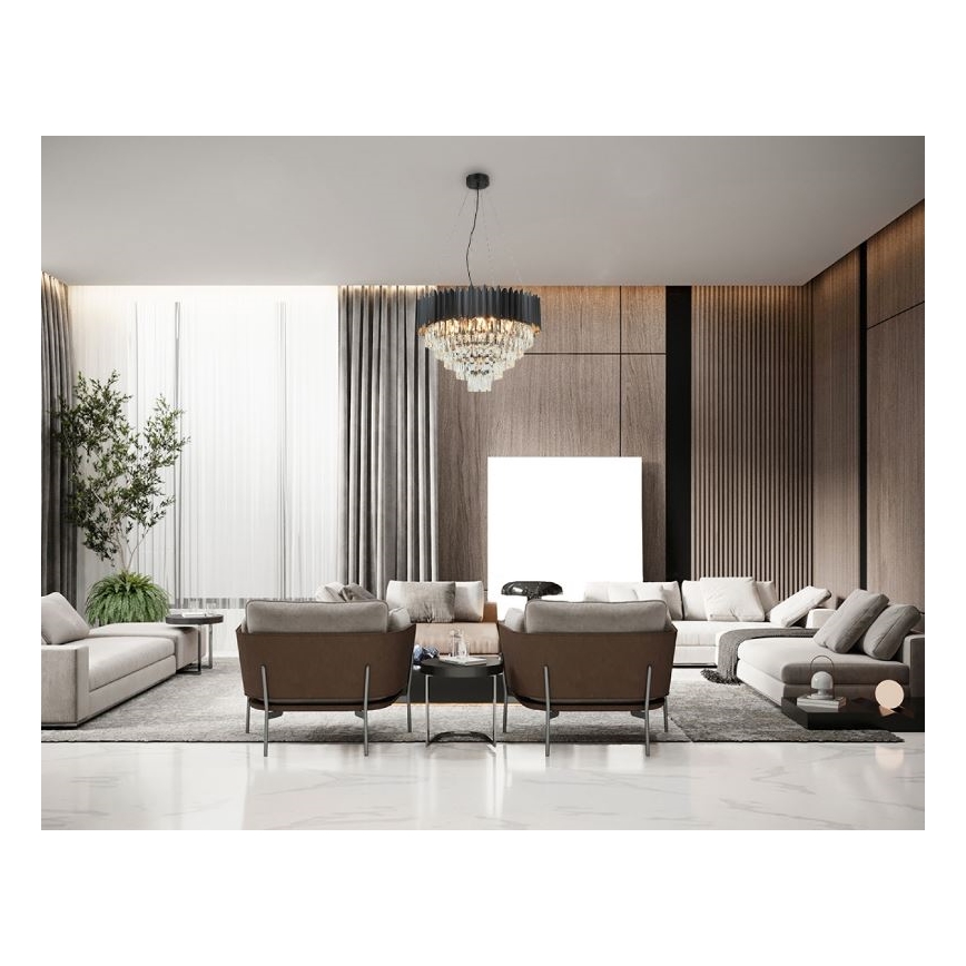 Brilagi - Pendelleuchte an Kabel CARLOS 9xE14/40W/230V Ø 60 cm