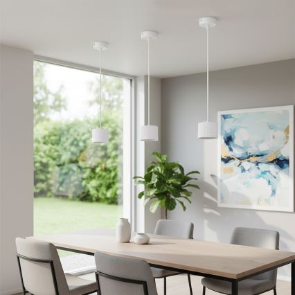 Brilagi - Pendelleuchte mit Kabel STRIPY 1xGX53/15W/230V weiß