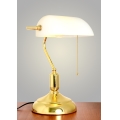 Brilagi - Schreibtischlampe BANK OFFICE 1xE27/60W/230V gold/weiß