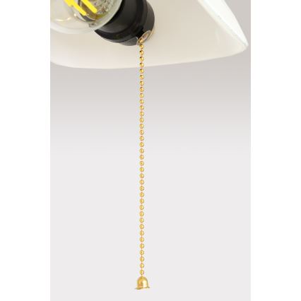 Brilagi - Schreibtischlampe BANK OFFICE 1xE27/60W/230V gold/weiß