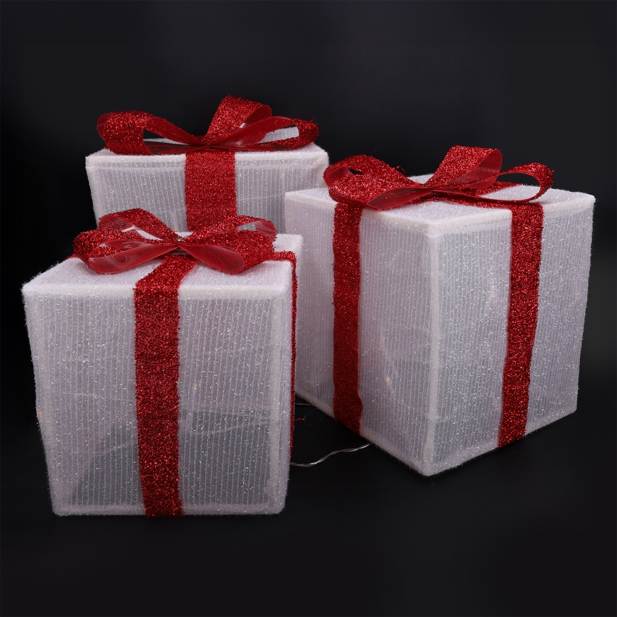 Brilagi - SET 3x LED Außen-Weihnachtsdekoration LED/2,6W/3xAA IP44 Geschenke