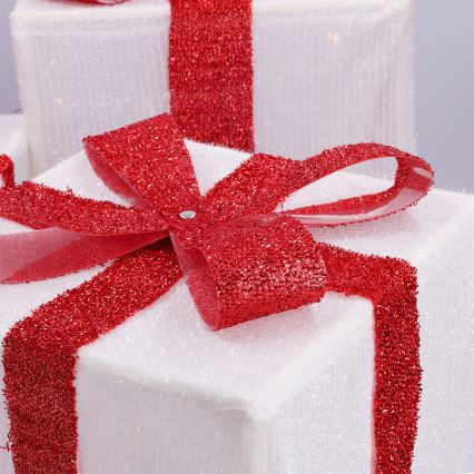 Brilagi - SET 3x LED Außen-Weihnachtsdekoration LED/2,6W/3xAA IP44 Geschenke