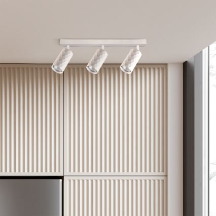 Brilagi - Spotleuchte SELE DIAMANT 3xGU10/30W/230V weiß