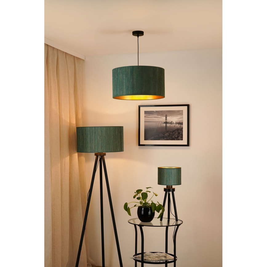 Brilagi - Stehlampe BOSTON ROLLER 1xE27/15W/230V Strohgrün/Gold