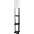 Brilagi - Stehlampe mit Ablagen GRADUS 1xE27/40W/230V schwarz/weiß