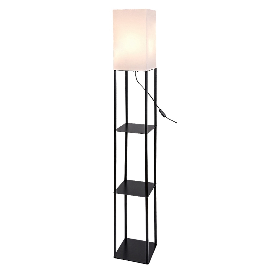 Brilagi - Stehlampe mit Ablagen GRADUS 1xE27/40W/230V schwarz/weiß