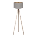 Brilagi - Stehlampe VELVET 1xE27/60W/230V beige/grau