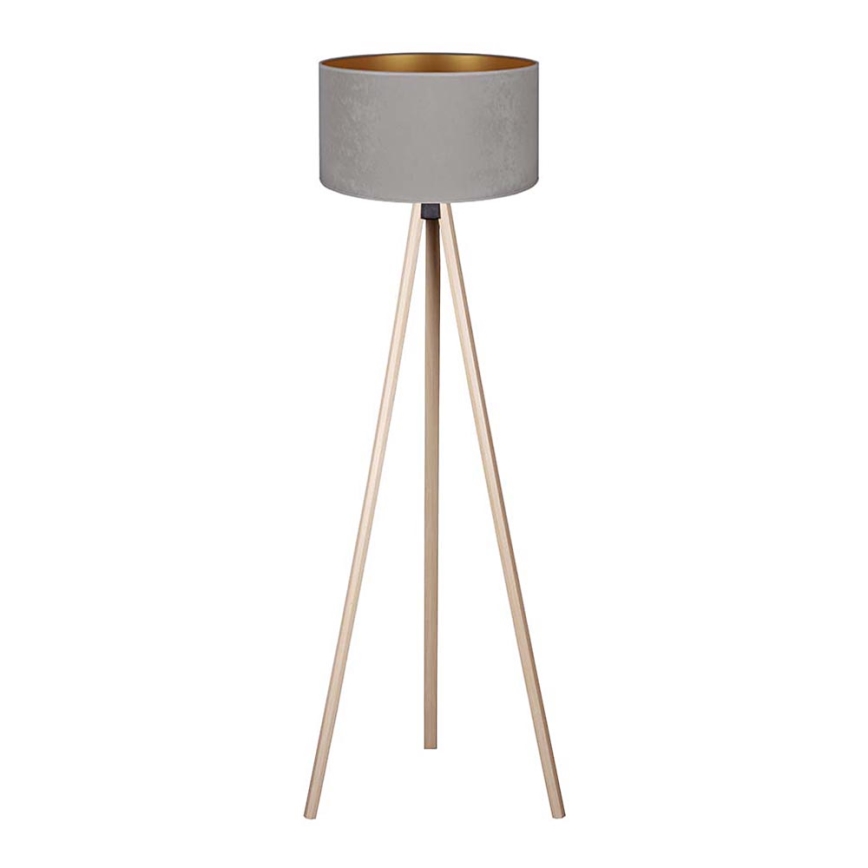 Brilagi - Stehlampe VELVET 1xE27/60W/230V beige/grau