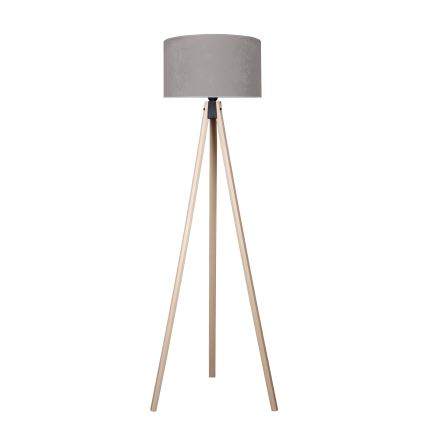 Brilagi - Stehlampe VELVET 1xE27/60W/230V beige/grau