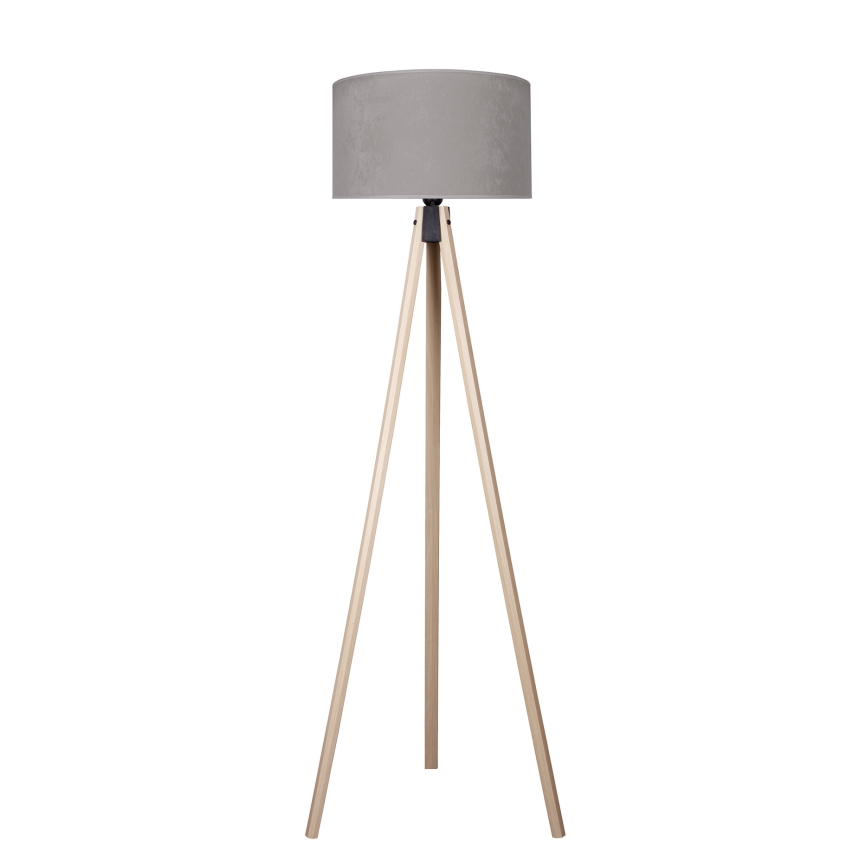 Brilagi - Stehlampe VELVET 1xE27/60W/230V beige/grau