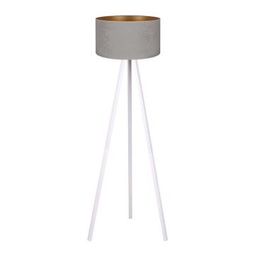 Brilagi - Stehlampe VELVET 1xE27/60W/230V weiß/grau