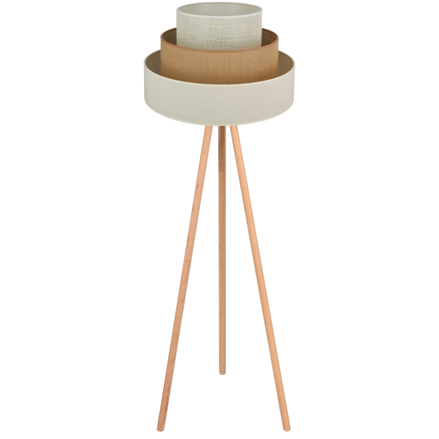 Brilagi - Stehleuchte DENVER LUNETA 1xE27/15W/230V beige/braun/cremefarben