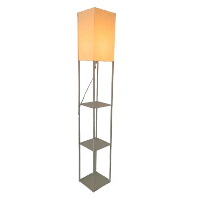 Brilagi - Stehleuchte mit Ablagen GRADUS 1xE27/40W/230V 150 cm grau/beige