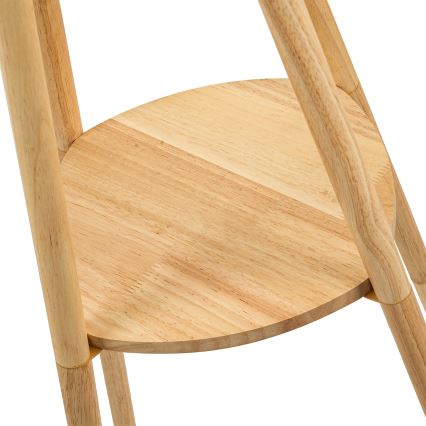 Brilagi - Stehleuchte NORDIC WAVE 1xE27/15W/230V Gummibaumholz/Leinen