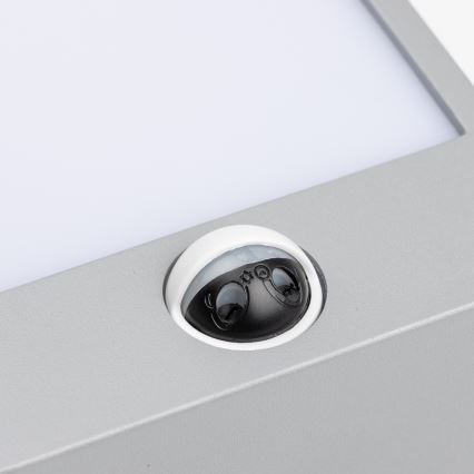 Brilagi - LED Außenwandleuchte mit Sensor TERNI LED/12W/230V grau IP44