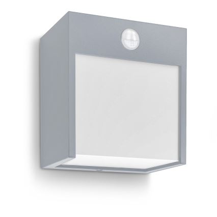 Brilagi - LED Außenwandleuchte mit Sensor TERNI LED/12W/230V grau IP44