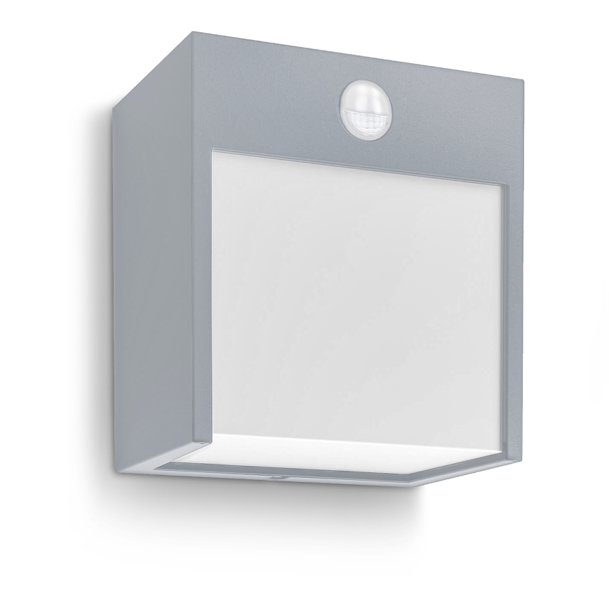 Brilagi - LED Außenwandleuchte mit Sensor TERNI LED/12W/230V grau IP44