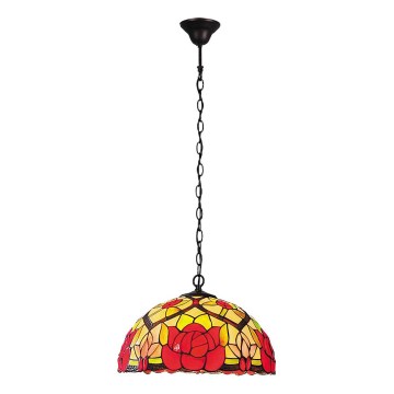 Brilagi - Tiffany Buntglas-Lüster an Kette GARLAN 2xE27/60W/230V