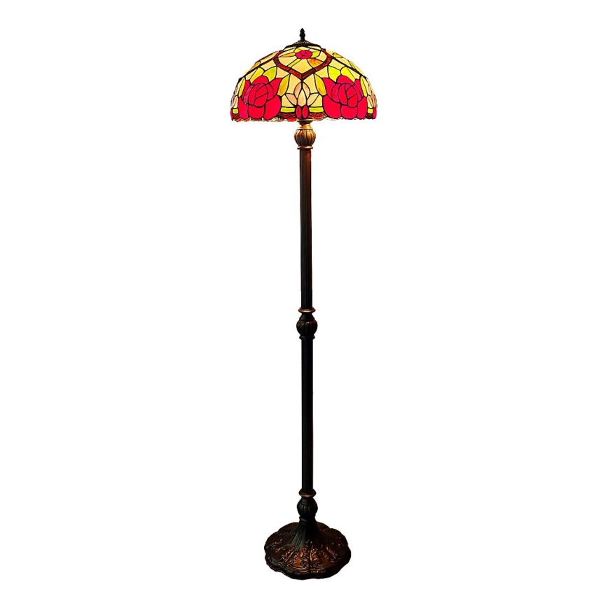 Brilagi - Tiffany-Buntglas-Stehlampe GARLAN 2xE27/60W/230V