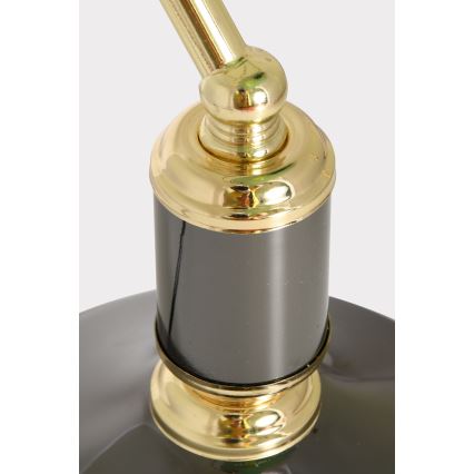 Brilagi - Tischlampe BANK OFFICE 1xE27/60W/230V schwarz/gold/grün
