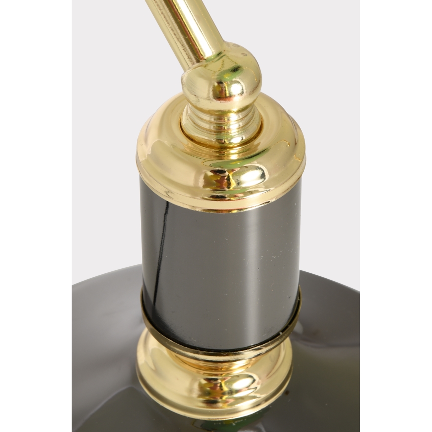 Brilagi - Tischlampe BANK OFFICE 1xE27/60W/230V schwarz/gold/grün