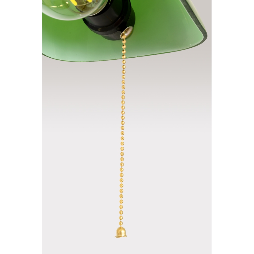 Brilagi - Tischlampe BANK OFFICE 1xE27/60W/230V schwarz/gold/grün