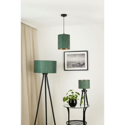 Brilagi - Tischlampe BOSTON ROLLER 1xE27/15W/230V Strohgrün/Gold