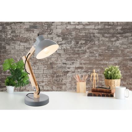 Brilagi - Tischlampe FOCUS 1xE27/40W/230V grau