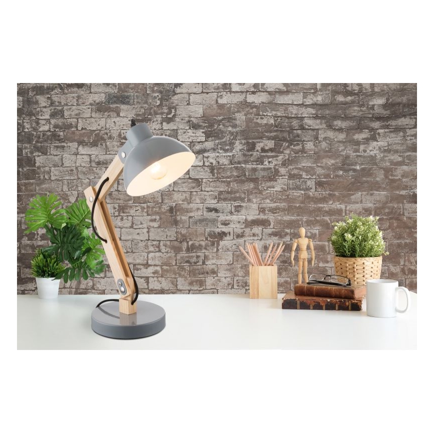 Brilagi - Tischlampe FOCUS 1xE27/40W/230V grau