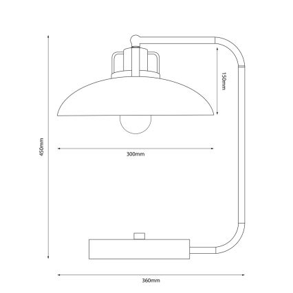 Brilagi - Tischleuchte FLAMENGO 1xE27/60W/230V weiß