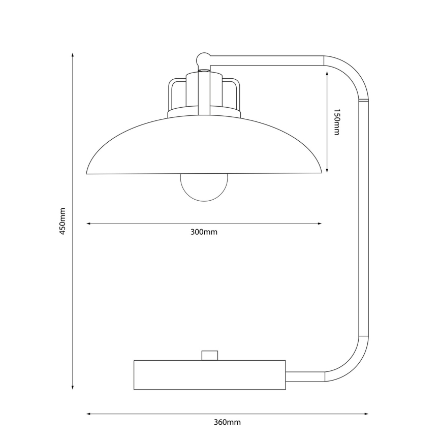 Brilagi - Tischleuchte FLAMENGO 1xE27/60W/230V weiß