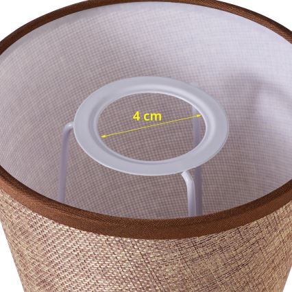 Brilagi - Universeller Lampenschirm NUBILA E27 13x9 cm braun