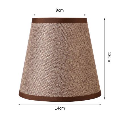 Brilagi - Universeller Lampenschirm NUBILA E27 13x9 cm braun